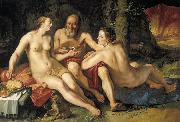 GOLTZIUS, Hendrick Lot and his Daughters dh oil painting reproduction